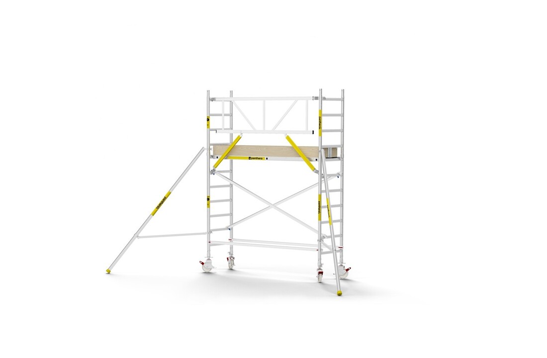 Panthera PRO 75x245 4,2m werkhoogte met enkele voorloopleuning carbon vloer