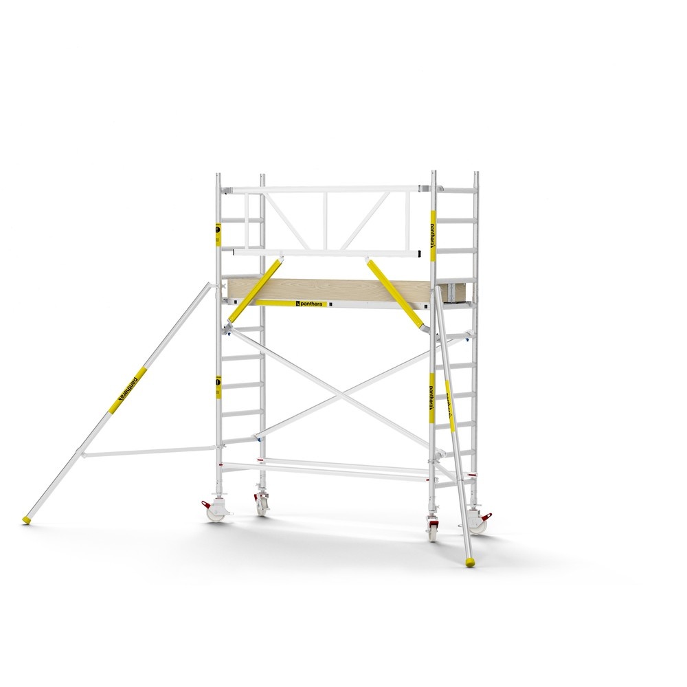 Panthera PRO 75x245 4,2m werkhoogte met enkele voorloopleuning carbon vloer