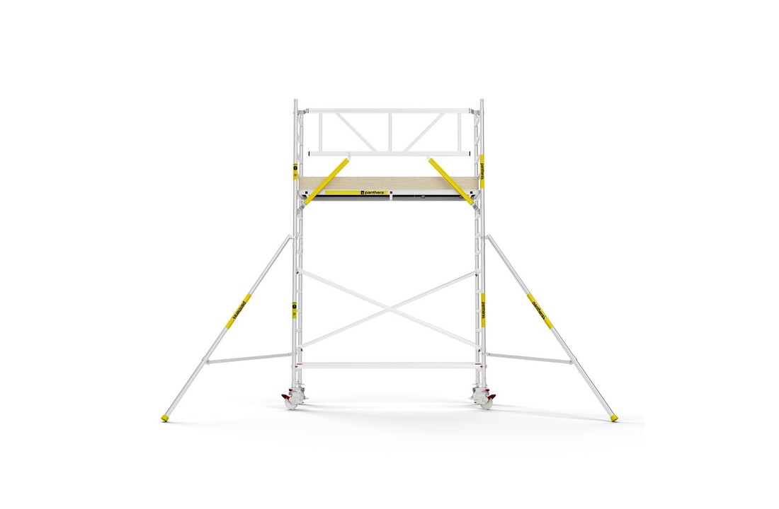 Panthera PRO 75x245 5,2m werkhoogte met enkele voorloopleuning carbon vloer