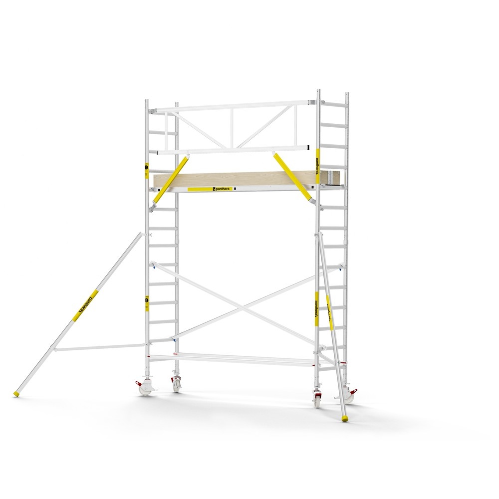 Panthera PRO 75x305 5,2m werkhoogte met enkele voorloopleuning carbon vloer