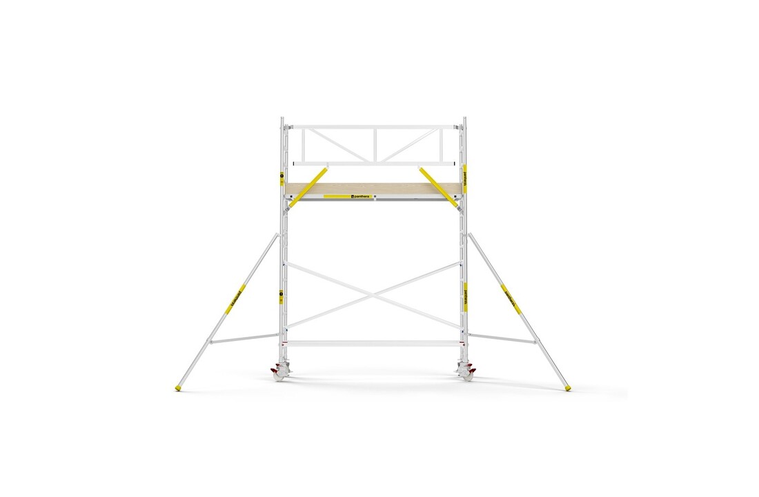 Panthera PRO 75x305 5,2m werkhoogte met enkele voorloopleuning carbon vloer