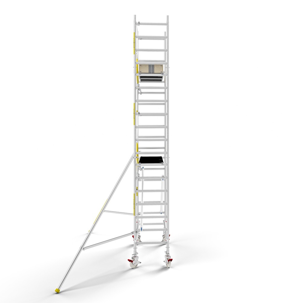 Panthera PRO 75x185 6,2m werkhoogte met enkele voorloopleuning carbon vloer