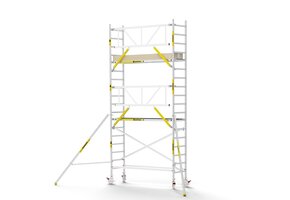 Panthera PRO 75x245 6,2m werkhoogte met enkele voorloopleuning carbon vloer