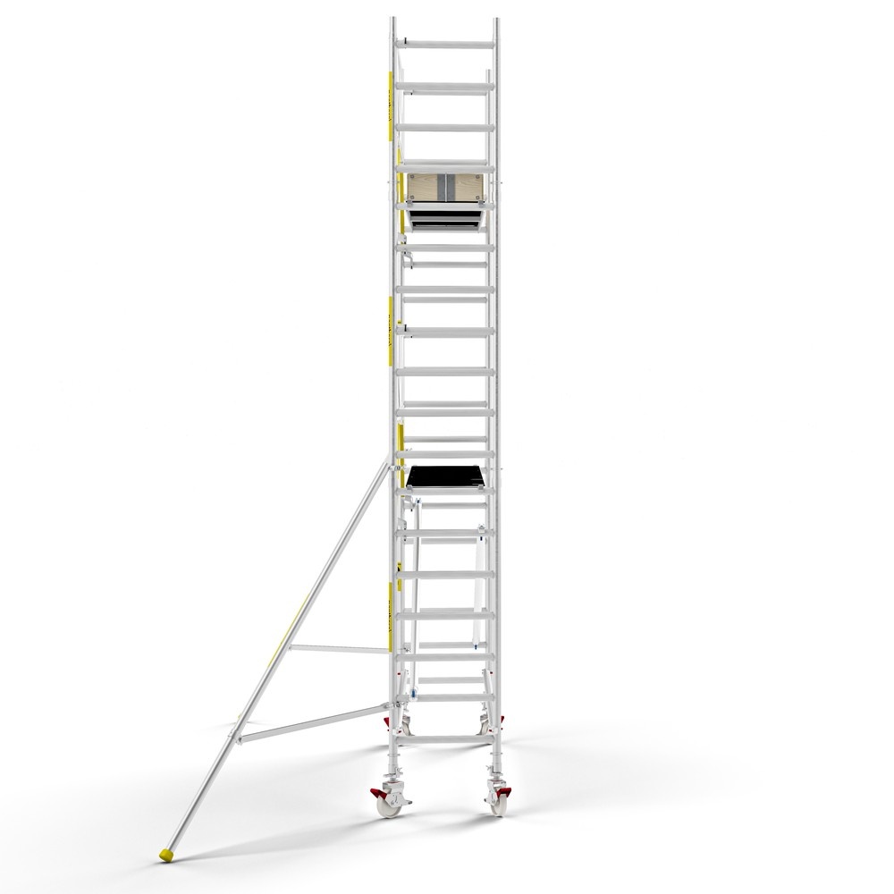 Panthera PRO 75x305 6,2m werkhoogte met enkele voorloopleuning carbon vloer