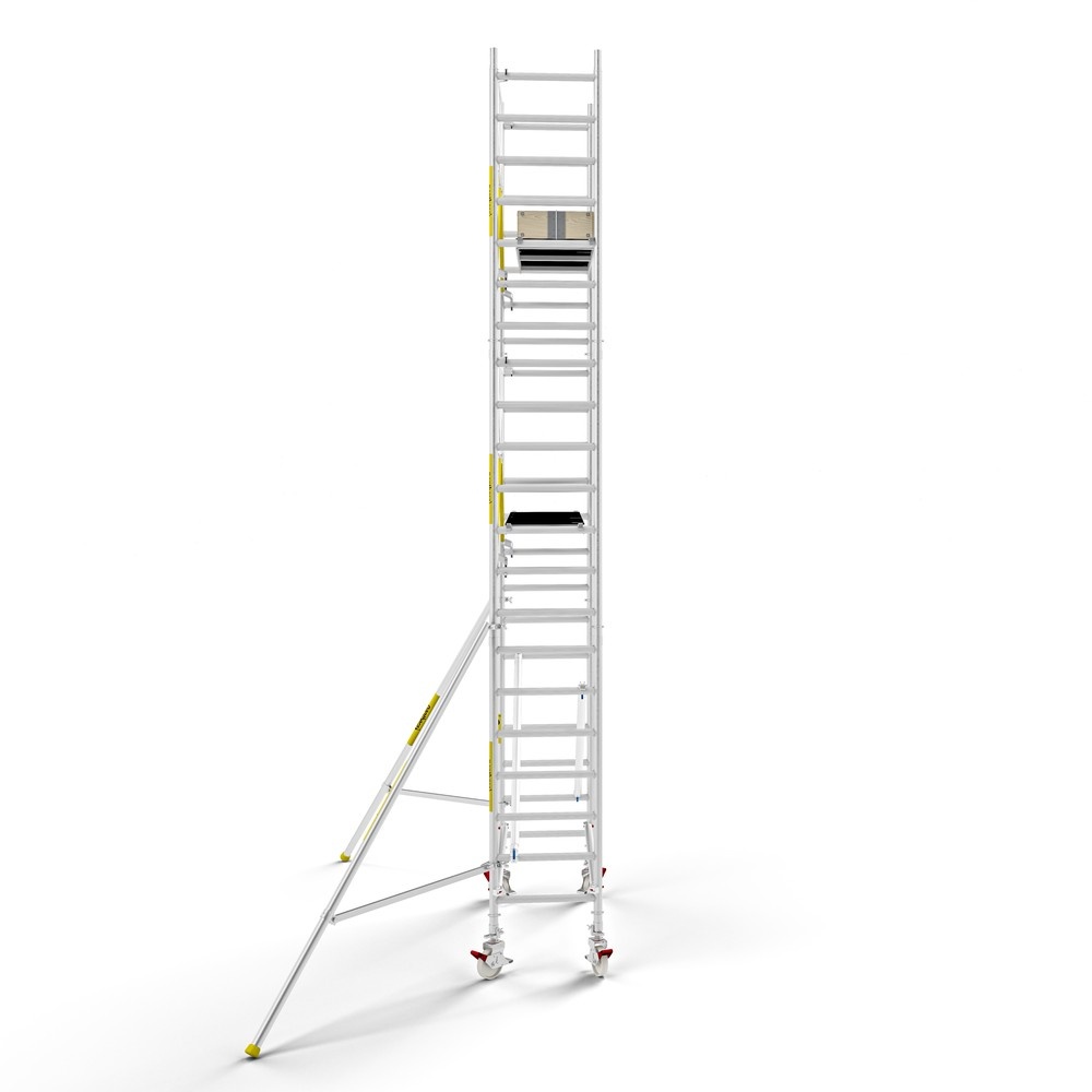 Panthera PRO 75x185 7,2m werkhoogte met enkele voorloopleuning carbon vloer