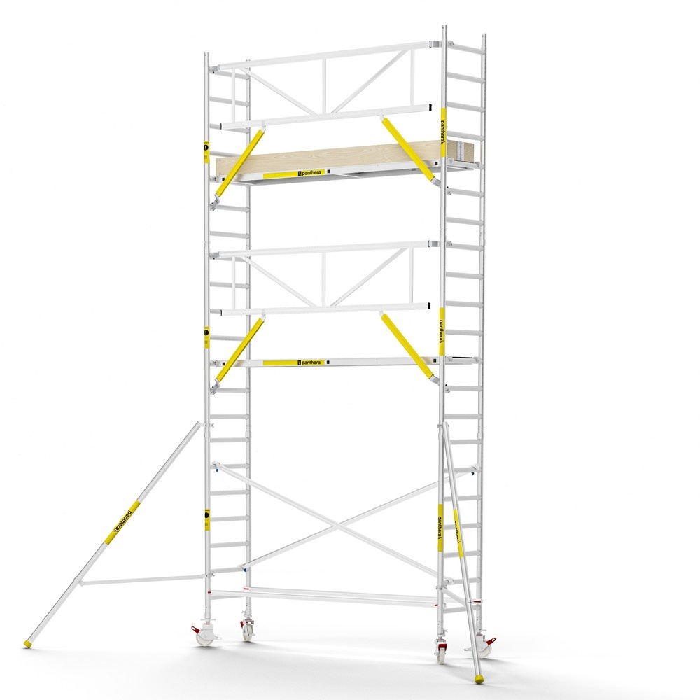 Panthera PRO 75x305 7,2m werkhoogte met enkele voorloopleuning carbon vloer