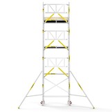 Panthera PRO 75x185 8,2m werkhoogte met enkele voorloopleuning carbon vloer