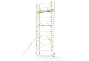 Panthera PRO 75x245 8,2m werkhoogte met enkele voorloopleuning carbon vloer