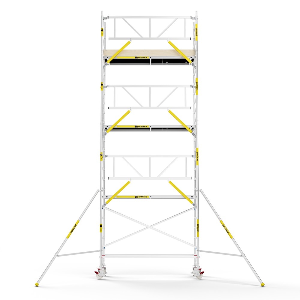 Panthera PRO 75x245 8,2m werkhoogte met enkele voorloopleuning carbon vloer