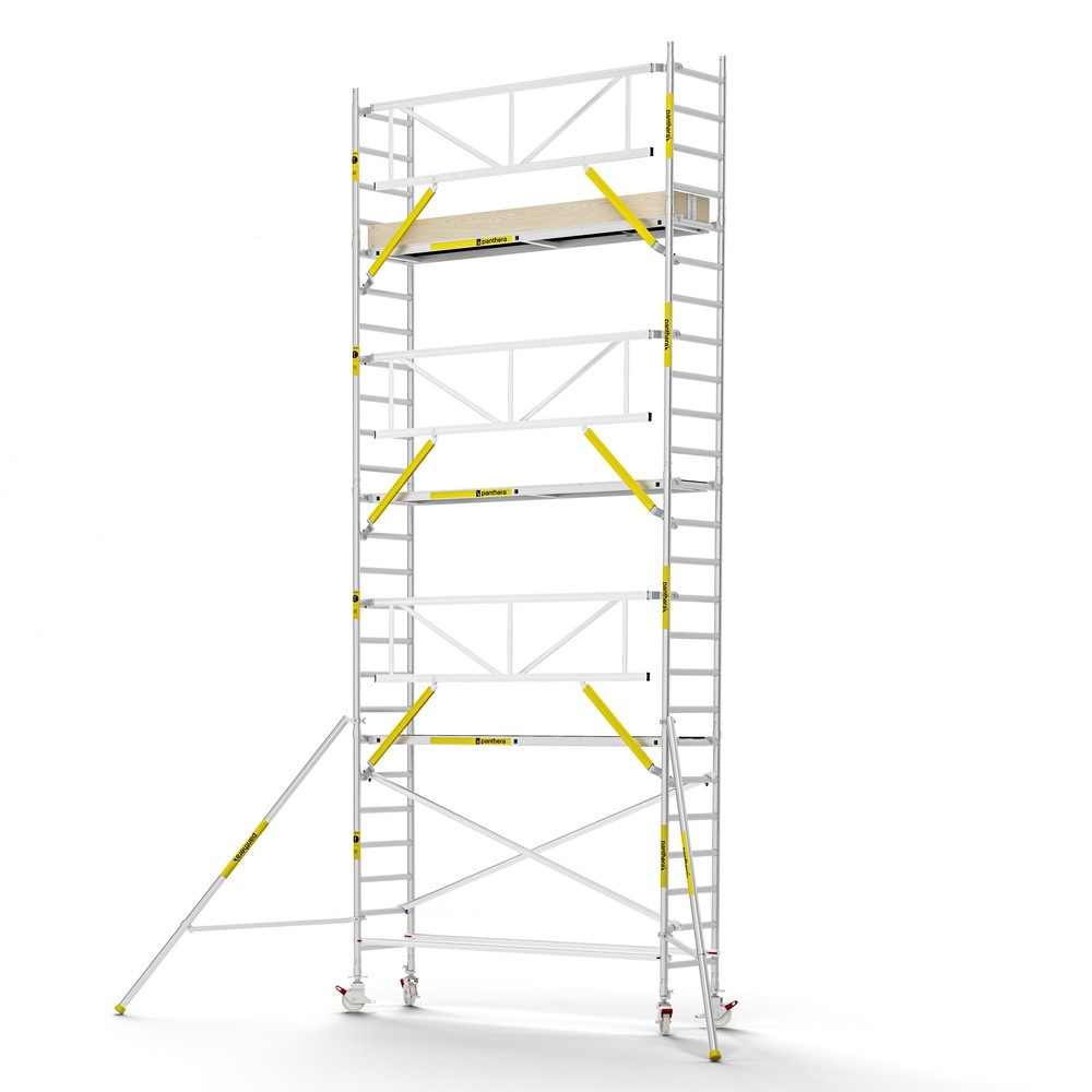 Panthera PRO 75x305 8,2m werkhoogte met enkele voorloopleuning carbon vloer