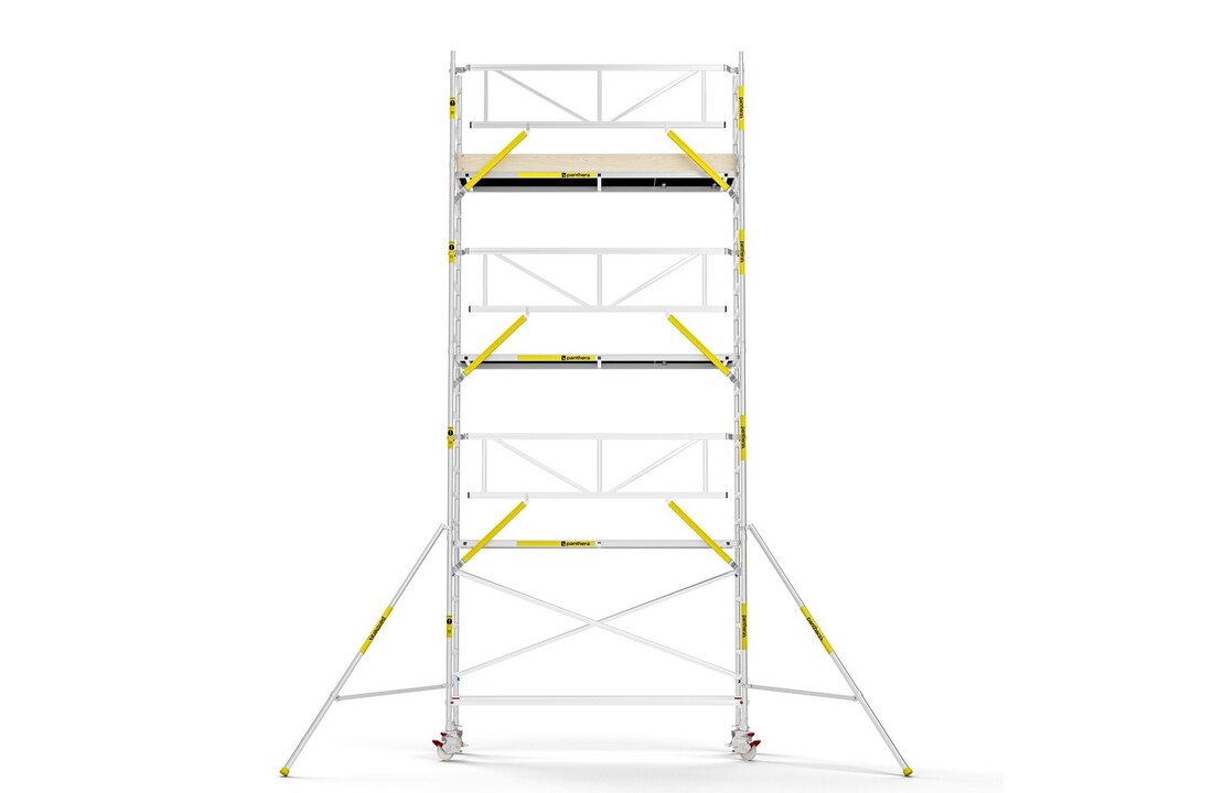 Panthera PRO 75x305 8,2m werkhoogte met enkele voorloopleuning carbon vloer