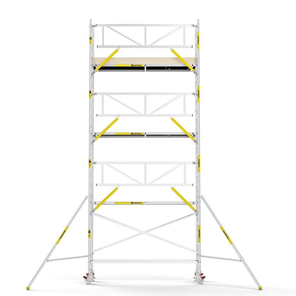 Panthera PRO 75x305 8,2m werkhoogte met enkele voorloopleuning carbon vloer