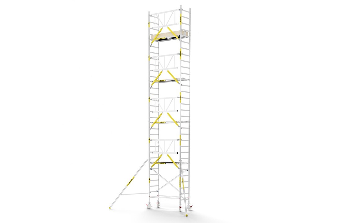 Panthera PRO 75x185 10,2m werkhoogte met enkele voorloopleuning carbon vloer
