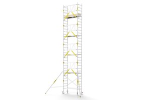 Panthera PRO 75x185 10,2m werkhoogte met enkele voorloopleuning carbon vloer