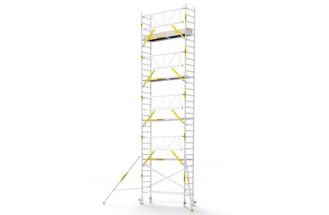Panthera PRO 75x245 10,2m werkhoogte met enkele voorloopleuning carbon vloer