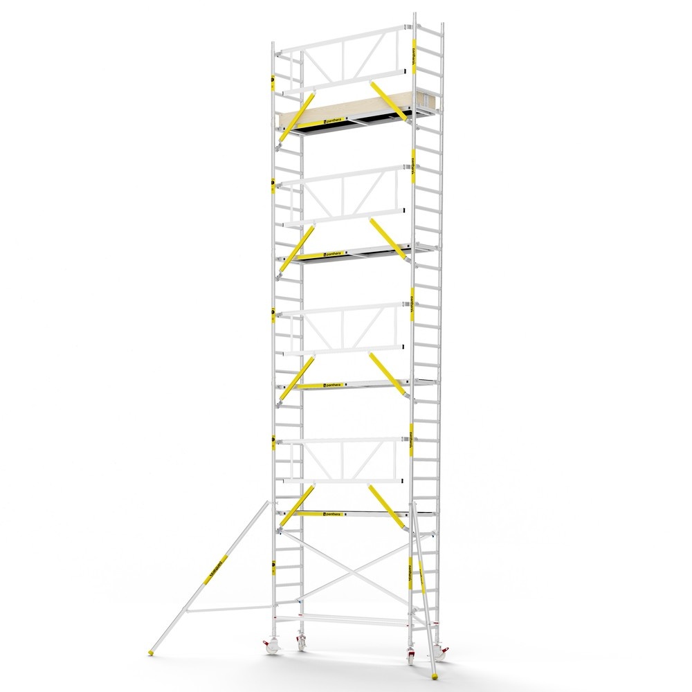 Panthera PRO 75x245 10,2m werkhoogte met enkele voorloopleuning carbon vloer