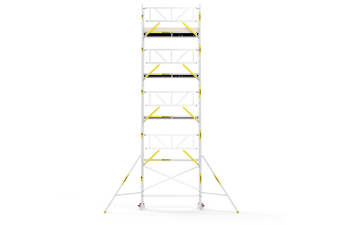 Panthera PRO 75x245 10,2m werkhoogte met enkele voorloopleuning carbon vloer