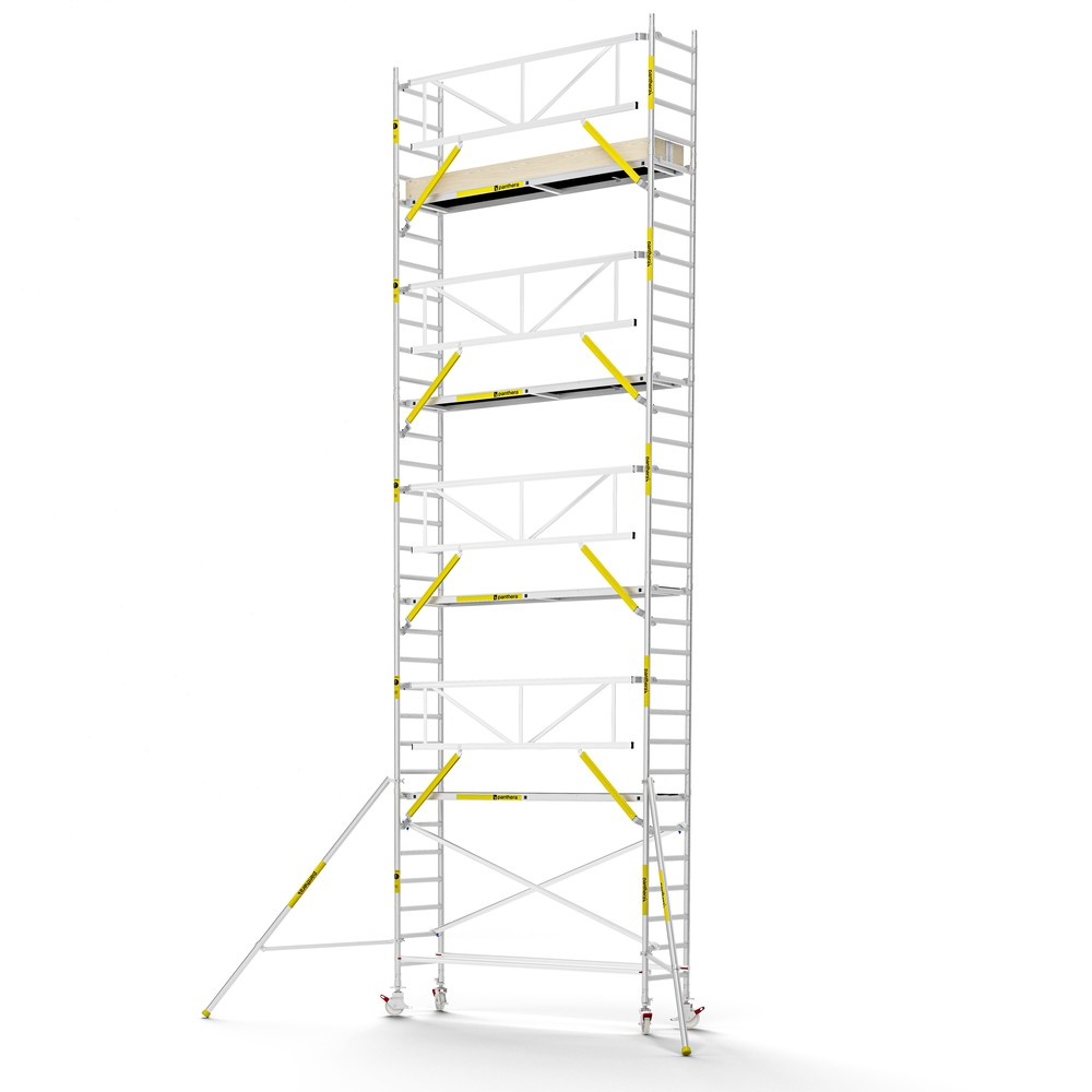 Panthera PRO 75x305 10,2m werkhoogte met enkele voorloopleuning carbon vloer