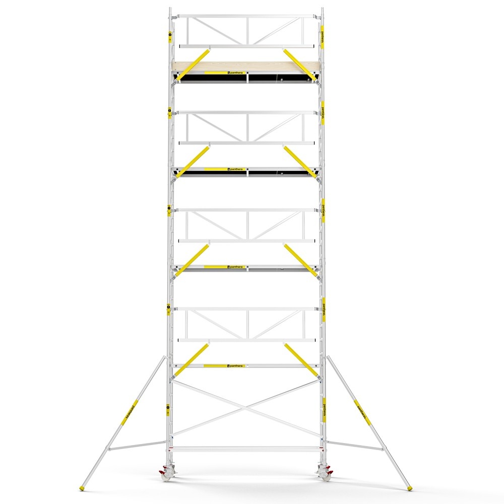 Panthera PRO 75x305 10,2m werkhoogte met enkele voorloopleuning carbon vloer