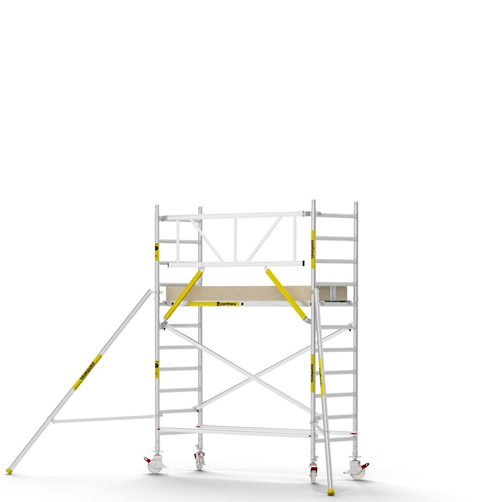 Panthera PRO 90x245 4,2m werkhoogte met enkele voorloopleuning carbon vloer