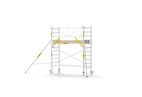 Panthera PRO 90x305 4,2m werkhoogte met enkele voorloopleuning carbon vloer