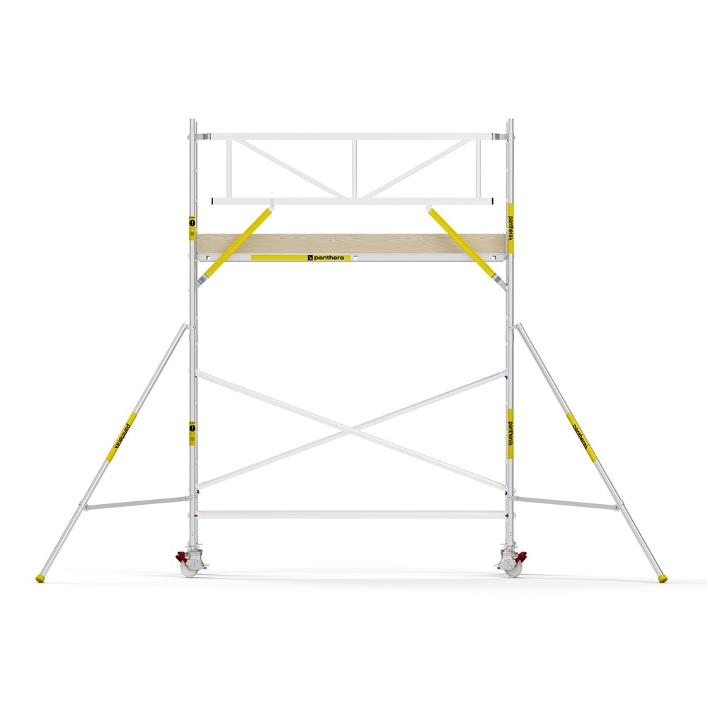 Panthera PRO 90x305 5,2m werkhoogte met enkele voorloopleuning carbon vloer