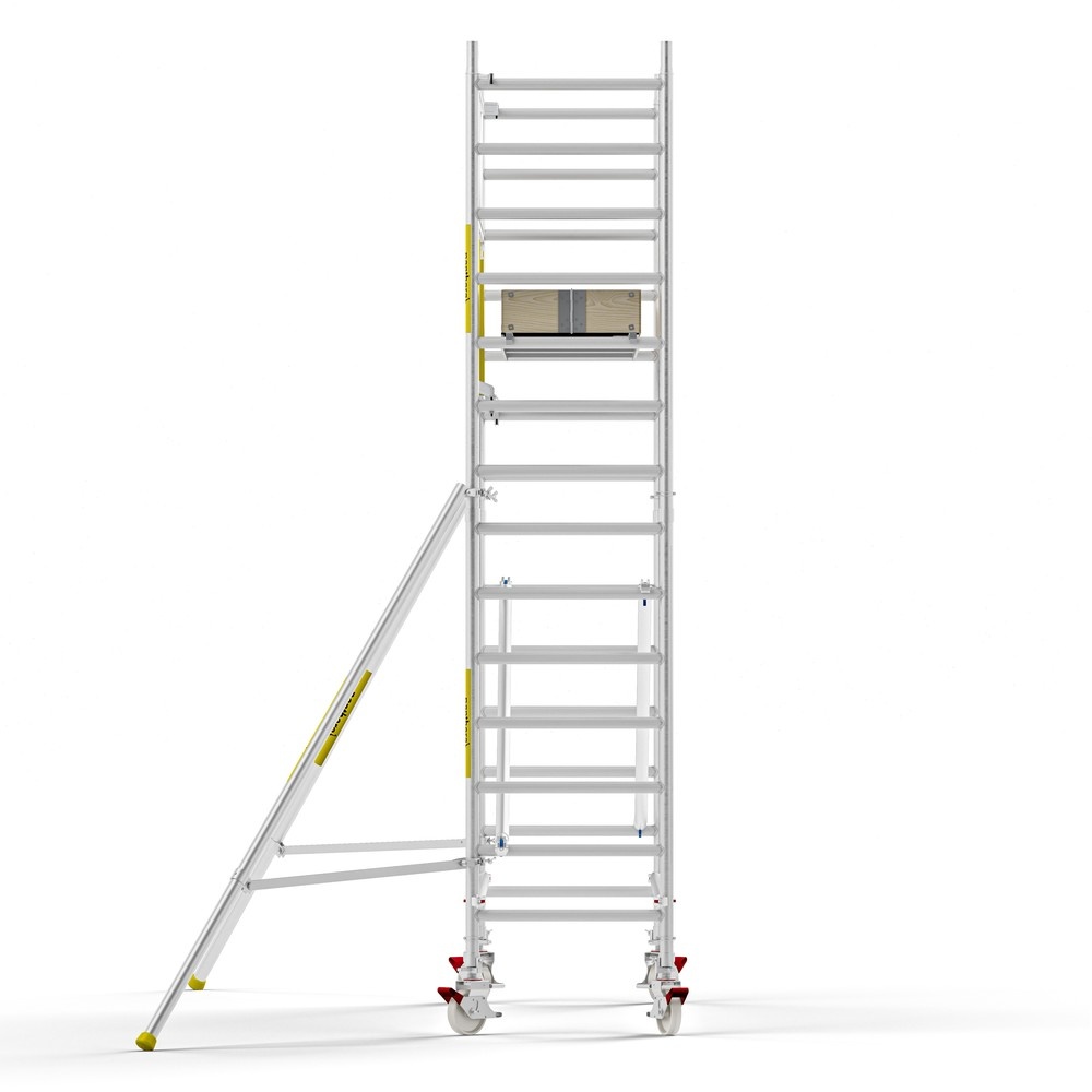 Panthera PRO 90x305 5,2m werkhoogte met enkele voorloopleuning carbon vloer