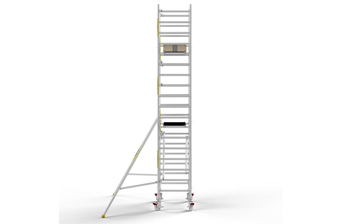 Panthera PRO 90x185 6,2m werkhoogte met enkele voorloopleuning carbon vloer