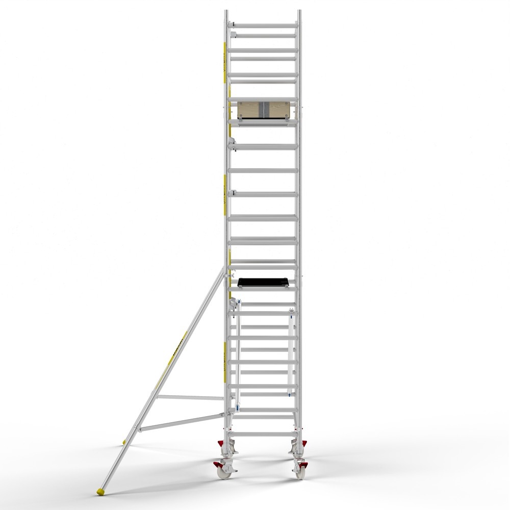 Panthera PRO 90x185 6,2m werkhoogte met enkele voorloopleuning carbon vloer