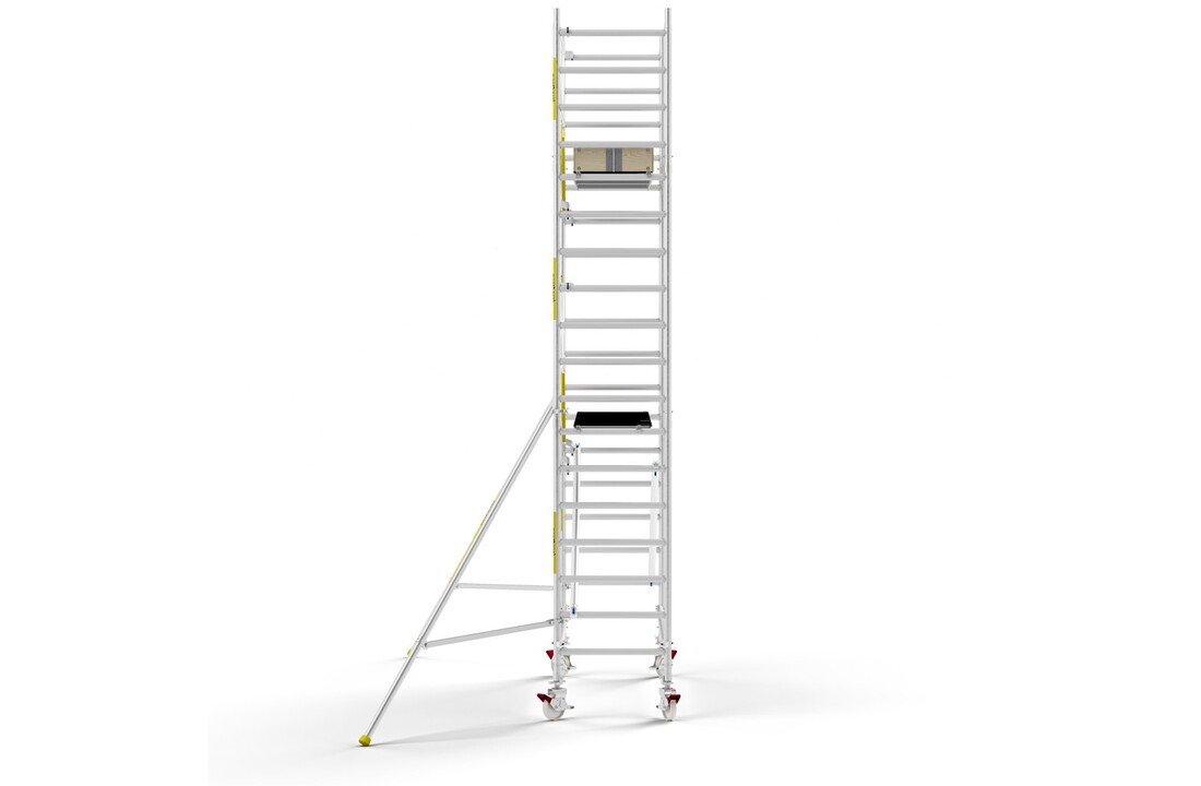 Panthera PRO 90x245 6,2m werkhoogte met enkele voorloopleuning carbon vloer