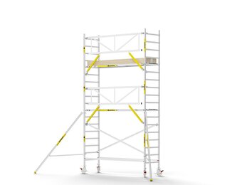 Panthera PRO 90x305 6,2m werkhoogte met enkele voorloopleuning carbon vloer