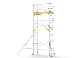 Panthera PRO 90x245 7,2m werkhoogte met enkele voorloopleuning carbon vloer