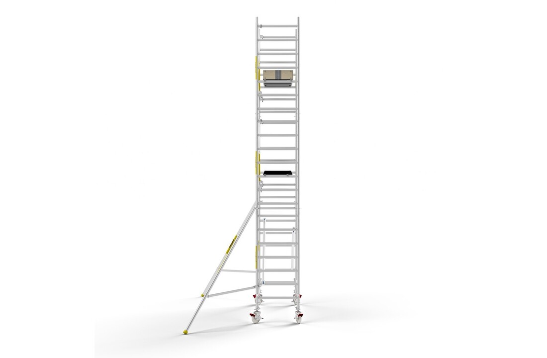 Panthera PRO 90x245 7,2m werkhoogte met enkele voorloopleuning carbon vloer