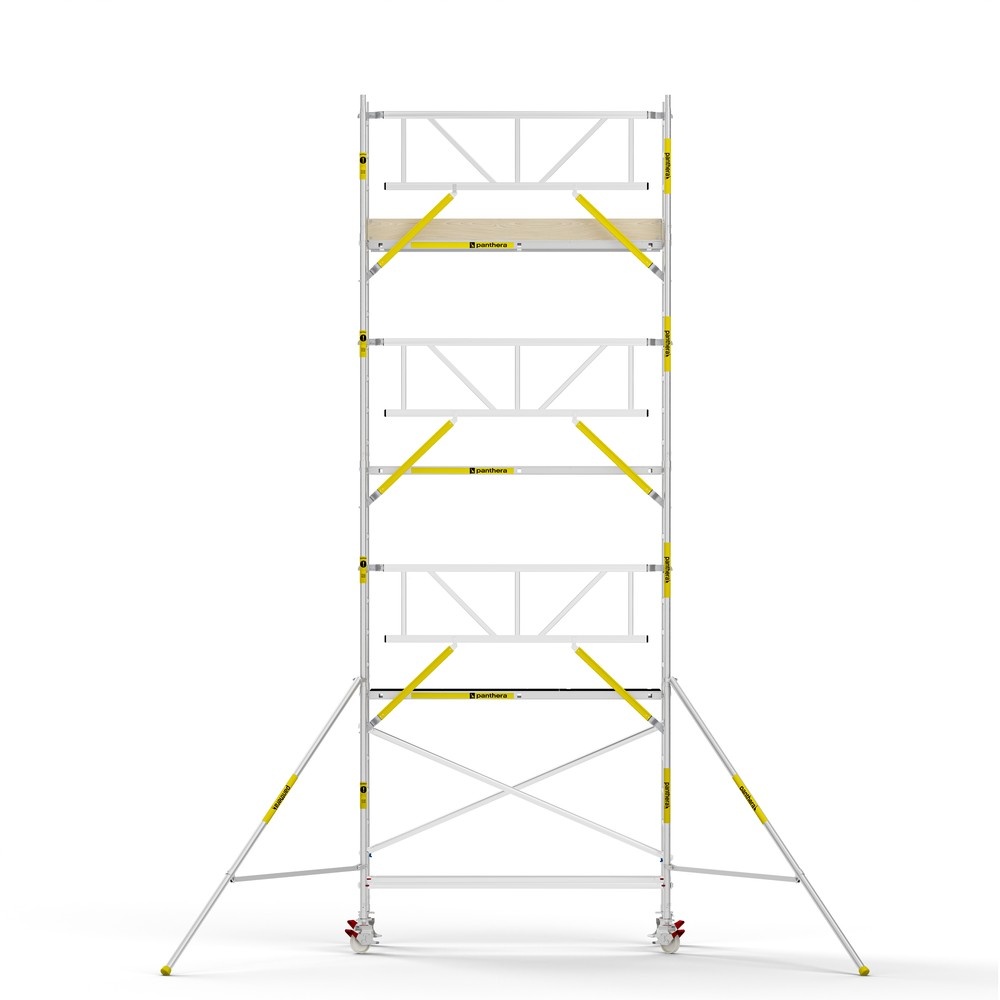 Panthera PRO 90x245 8,2m werkhoogte met enkele voorloopleuning carbon vloer