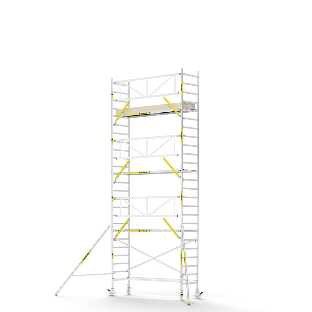 Panthera PRO 90x305 8,2m werkhoogte met enkele voorloopleuning carbon vloer