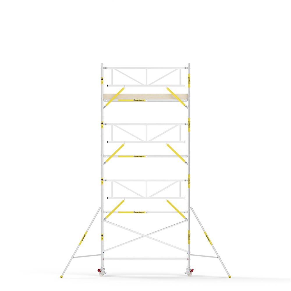 Panthera PRO 90x305 8,2m werkhoogte met enkele voorloopleuning carbon vloer