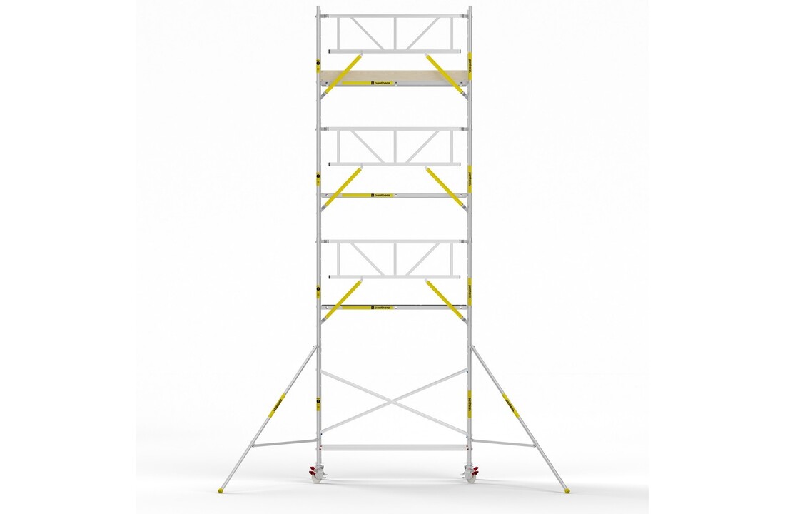 Panthera PRO 90x245 9,2m werkhoogte met enkele voorloopleuning carbon vloer