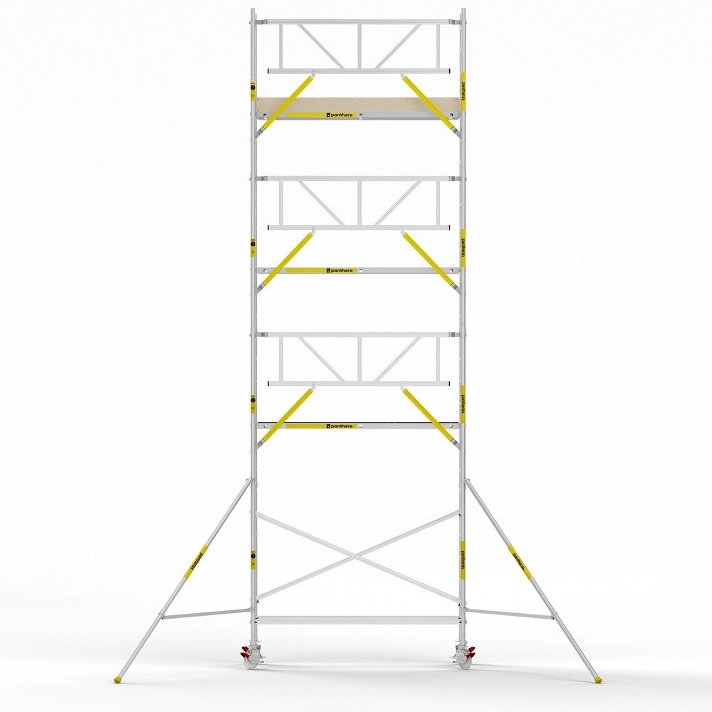 Panthera PRO 90x245 9,2m werkhoogte met enkele voorloopleuning carbon vloer