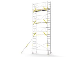 Panthera PRO 90x305 9,2m werkhoogte met enkele voorloopleuning carbon vloer