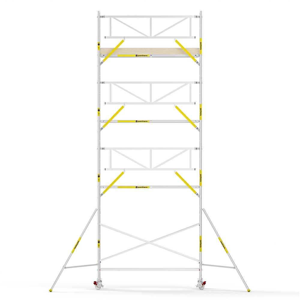 Panthera PRO 90x305 9,2m werkhoogte met enkele voorloopleuning carbon vloer