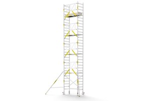 Panthera PRO 90x185 10,2m werkhoogte met enkele voorloopleuning carbon vloer