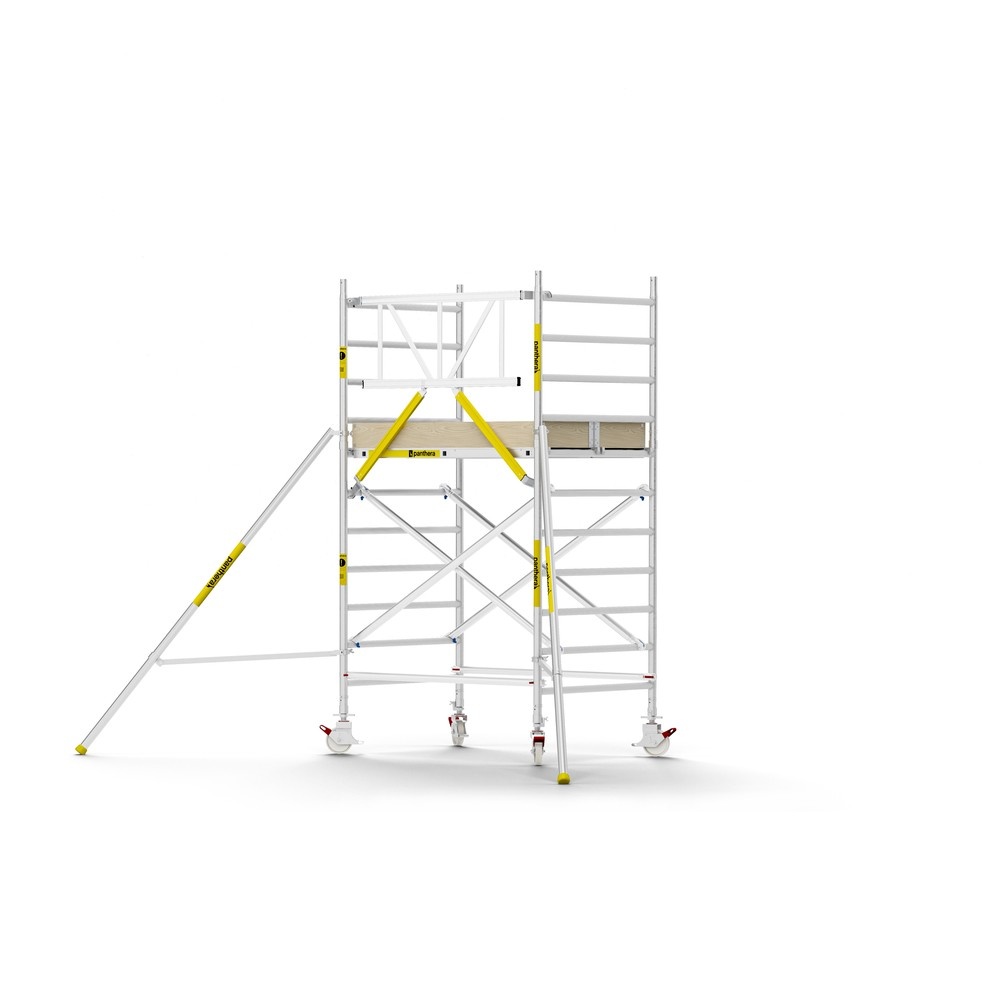 Panthera PRO 135x185 4,2m werkhoogte met enkele voorloopleuning carbon vloer