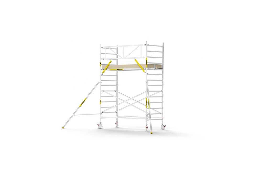 Panthera PRO 135x305 5,2m werkhoogte met enkele voorloopleuning carbon vloer