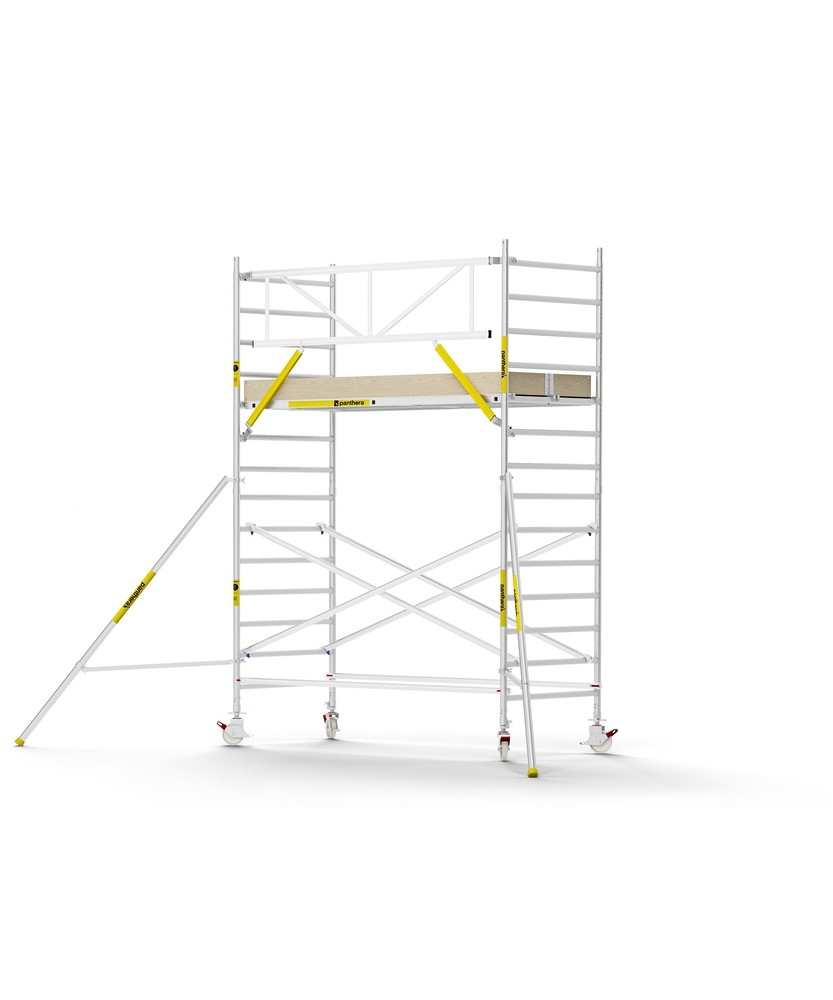 Panthera PRO 135x305 5,2m werkhoogte met enkele voorloopleuning carbon vloer