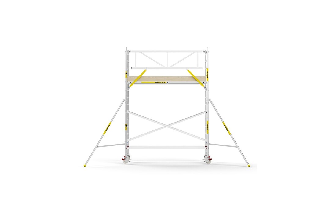 Panthera PRO 135x305 5,2m werkhoogte met enkele voorloopleuning carbon vloer