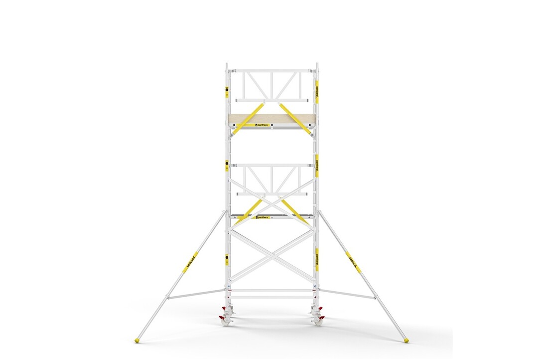 Panthera PRO 135x185 6,2m werkhoogte met enkele voorloopleuning carbon vloer
