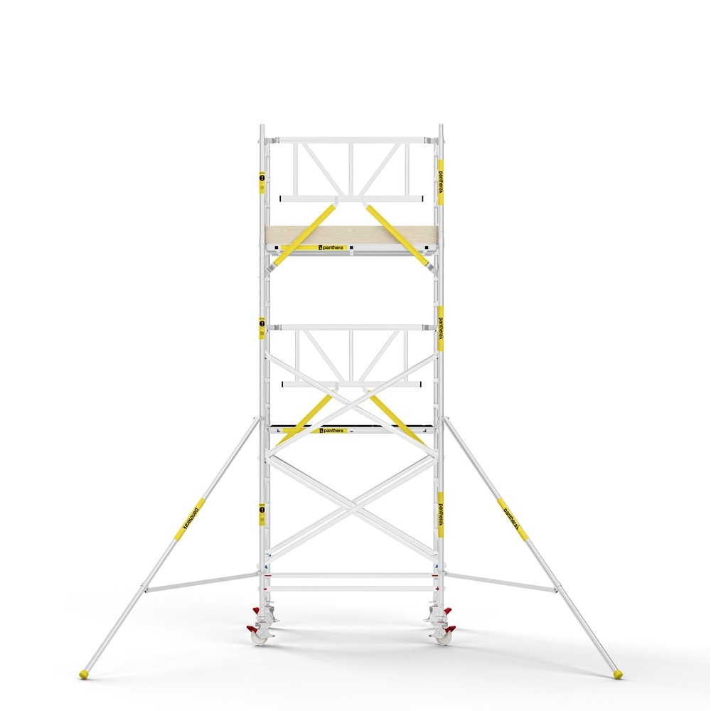 Panthera PRO 135x185 6,2m werkhoogte met enkele voorloopleuning carbon vloer