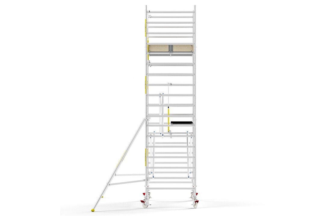 Panthera PRO 135x305 6,2m werkhoogte met enkele voorloopleuning carbon vloer