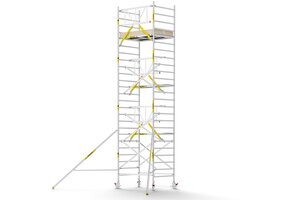 Panthera PRO 135x185 8,2m werkhoogte met enkele voorloopleuning carbon vloer