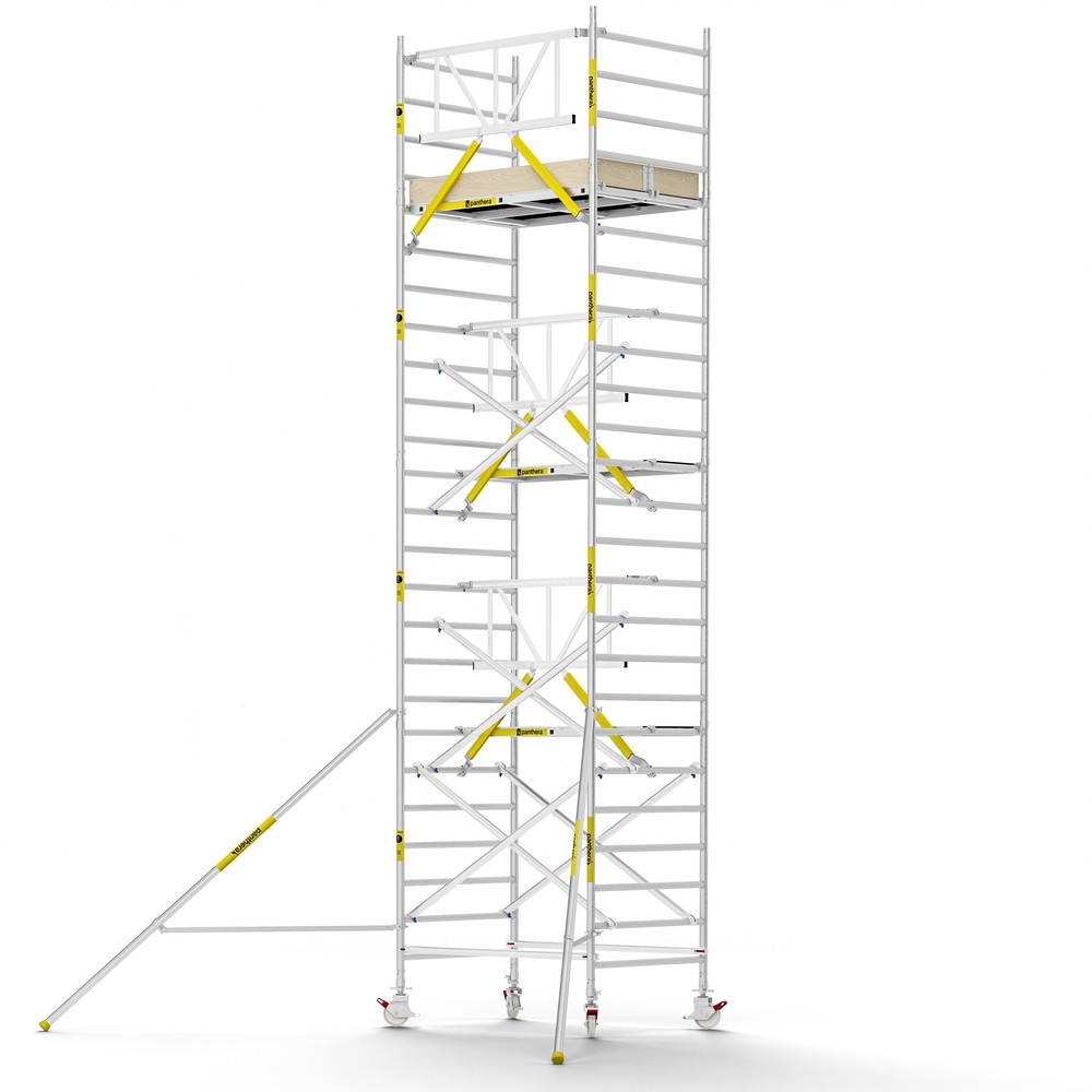 Panthera PRO 135x185 8,2m werkhoogte met enkele voorloopleuning carbon vloer